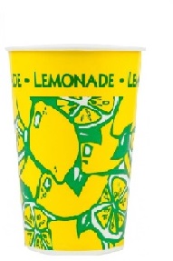 16oz Tall Paper Lemonade Cup 1000/cs