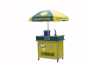Custom Lemonade Vending Cart 48x30"