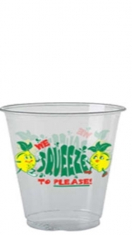 16oz Clear Lemonade Cup "We Squeeze to Please" 1000 per case