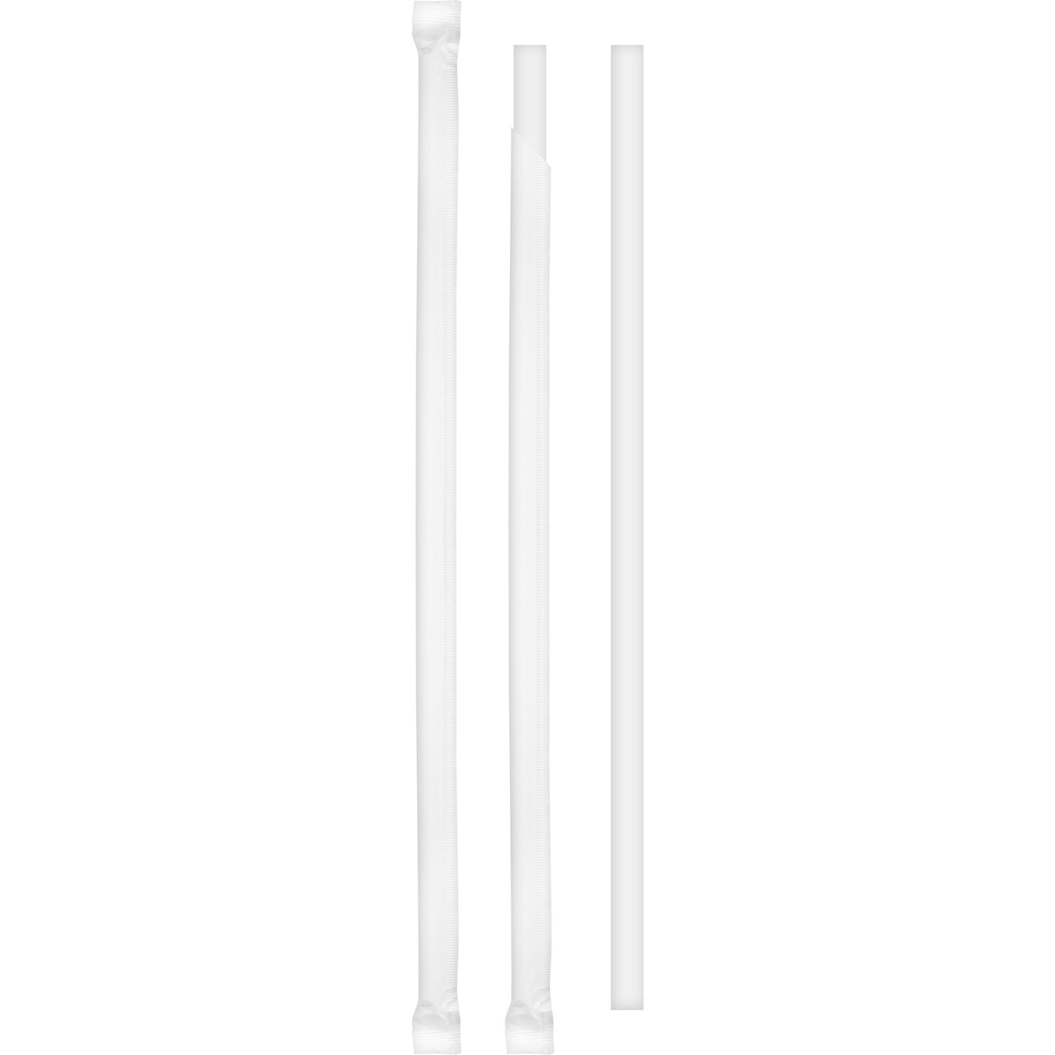 5.75" Wrapped White Paper Straw