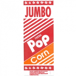 Gold Medal 2055 2 oz Disposable Popcorn Jumbo Bags, 2,000/Case
