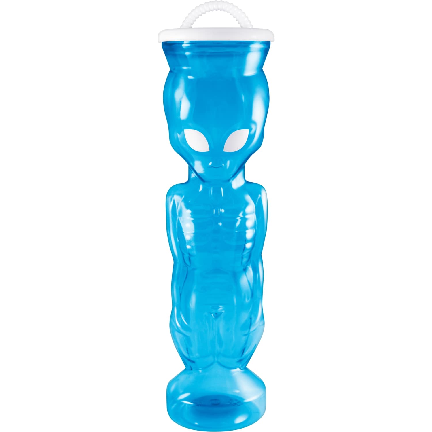 28oz Blue Alien Yarder with Lids and Straws
