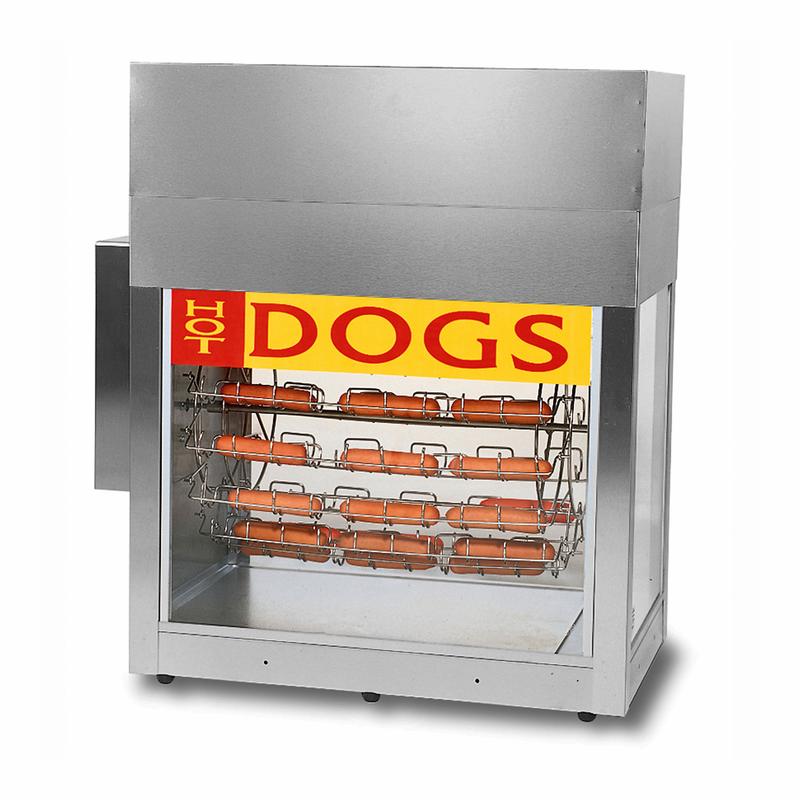 Gold Medal 8103 Hot Dog Rotisserie Cooker w/ 84 Hot Dog & 60 Bun Capacity, 120v