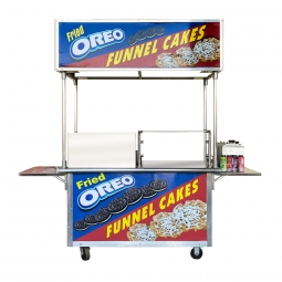 Funnel Cake Vending Push Cart with Gas Fryer