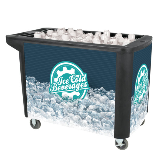 Ice-Down Push Cart