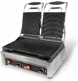 Double Grooved Panini Grill
