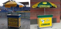 Convertible  Pretzel / Lemonade Vending Cart 48" " x 30"