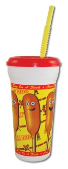 32oz Plastic Corn Dog Cup 200/case