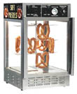 Pretzel merchandiser with 