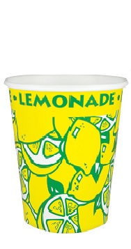 16oz Squat Paper Lemonade Cups 1000/case (Choose Print)