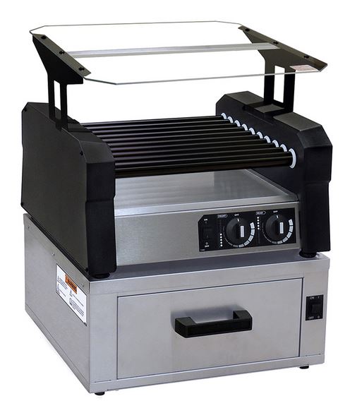 Hot Diggity Pro C Roller Grill - Stainless Steel Rollers