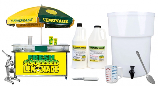Lemonade Startup Package with Lemonade Pushcart