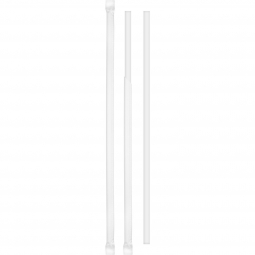 7.75" Wrapped White Paper Straw 6/500
