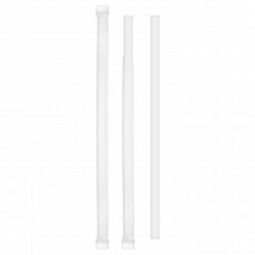 8.3" Wrapped Jumbo White Paper Straw