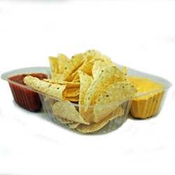 Nacho Tray 3-Compartment Plastic Large