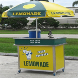 Custom Lemonade Vending Cart 48x30"