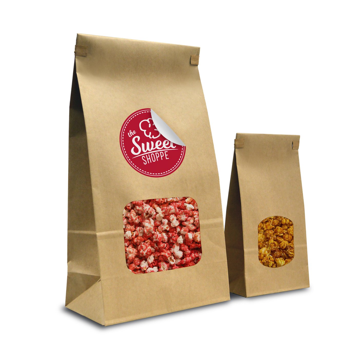 Gourmet Popcorn Large Window Bags with Tin Ties