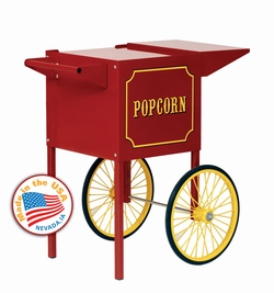 Small Red Popcorn Popper Cart