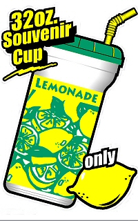 Window Cling Lemonade Sleek Design