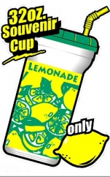 Window Cling Lemonade Sleek Design