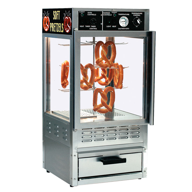 Oven and Humidified Warmer Merchandiser Combo - Pizza and/or Pretzel