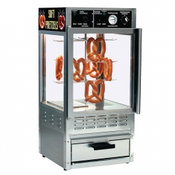 Oven and Humidified Warmer Merchandiser Combo - Pizza and/or Pretzel