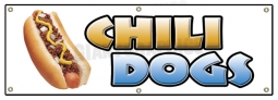 Chili Dog Banner 6' x 2'