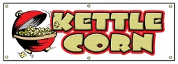 Kettle Korn Banner 6' x 2'