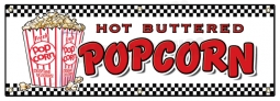 Pop Corn Banner 6' x 2'