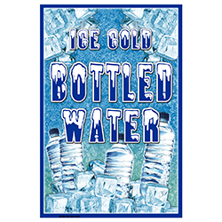 Ice Cold Bottled Water Sign