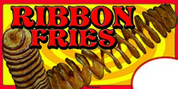 24"x12" Ribbon Fries Sign for A-Frame