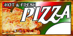 24 x 12 Pizza Sign for A-Frame