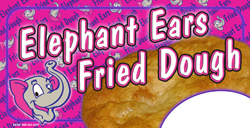 24" x 12" Elephant Ear Sign for A-Frame