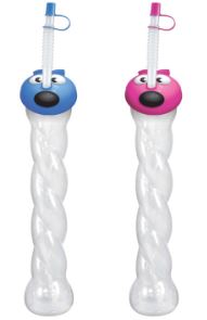 12oz Twisted Kiddie Yarder with Bug Topper Lid and Straw