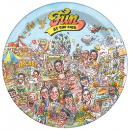 9" Coated Paper Plate "Fun at the Fair"