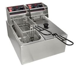 Electric Countertop Fryers Capacity: (2) -15 lbs