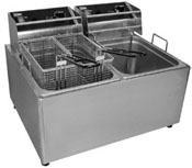 Electric Countertop Fryers Capacity: (4) 15 lbs