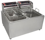 Electric Countertop Fryers cap 2 - 6lbs baskets