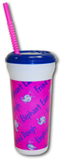 32oz Plastic Souvenir Elephant Ear Cups( Choose Case Size)