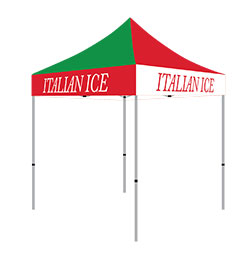 10X10 Custom Italian Ice Tent