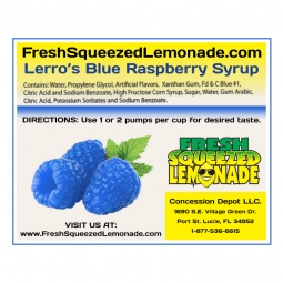 64 oz Lerros Blue Raspberry Syrup