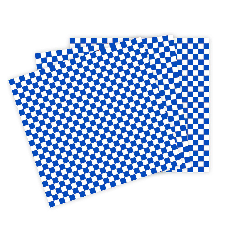 Blue Checkered Dry Wax Wraps
