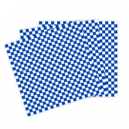 Blue Checkered Dry Wax Wraps