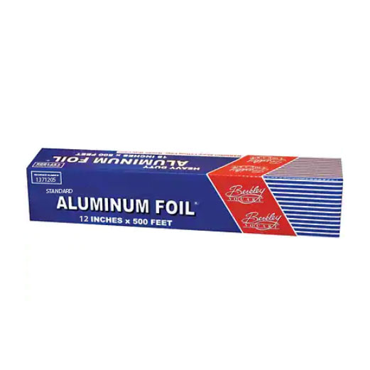 Standard Aluminum Foil Roll, 12 x 500 ft