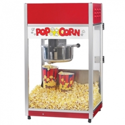 Gold Medal 2656 Ultra-60 Special Popcorn Machine w/ 6 oz EZ Kleen Kettle & Red Dome, 120v
