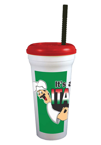 32oz "Gotta Be Italian" cups 200/case