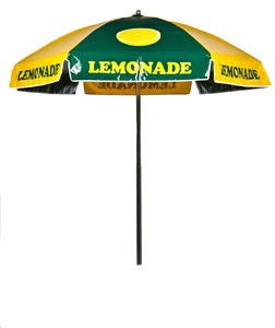 Lemonade Vendor Cart Concession Umbrella 