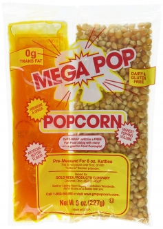 Gold Medal 2838CO MegaPop Corn/Canola Oil Salt 8oz