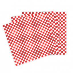 Red Checkered Dry Wax Wraps